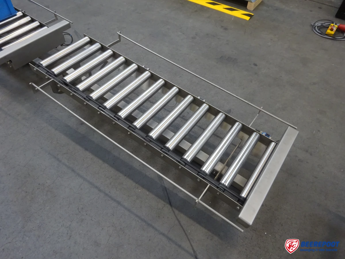 Rollenbaan, drive, RVS